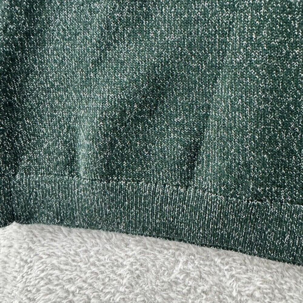 Banana Republic Top Womens XL Green Silver Metallic Knit Fitted Halter Stretch - Picture 5 of 13